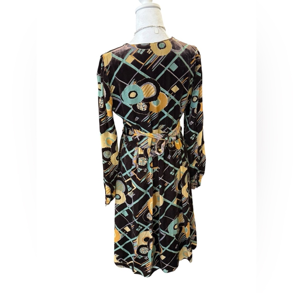 Betsey Johnson Y2K Era Velvet Burnout Dress Size 8 - Picture 4 of 7